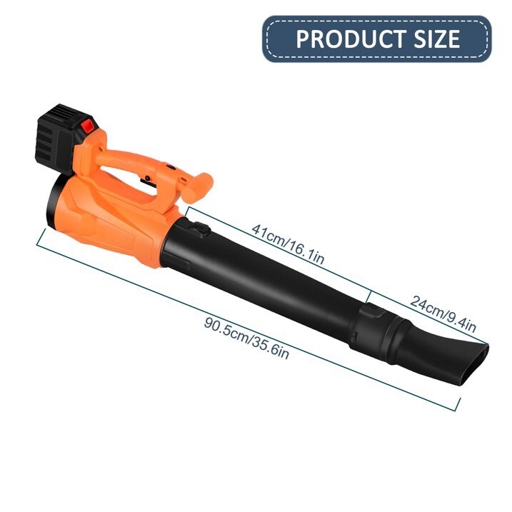 Snow Blower, 21V Electric Cordless Leaf Blower,2.0Ah Batteries and Charger Included, Lightweight Leaf Blower for Patio Cleaning, Lawn Care, Blowing Leaves and Dust