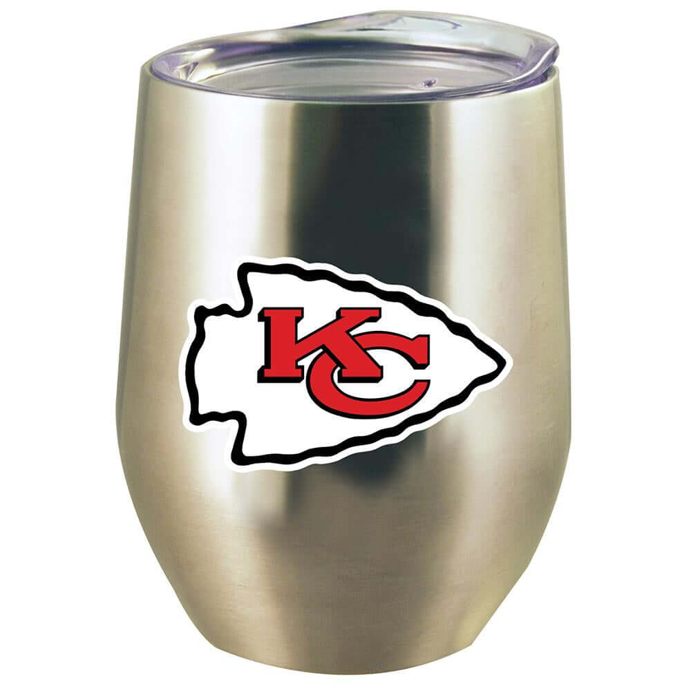 12oz Stainless Steel Stemless Tumbler w/Lid | Kansas City Chiefs