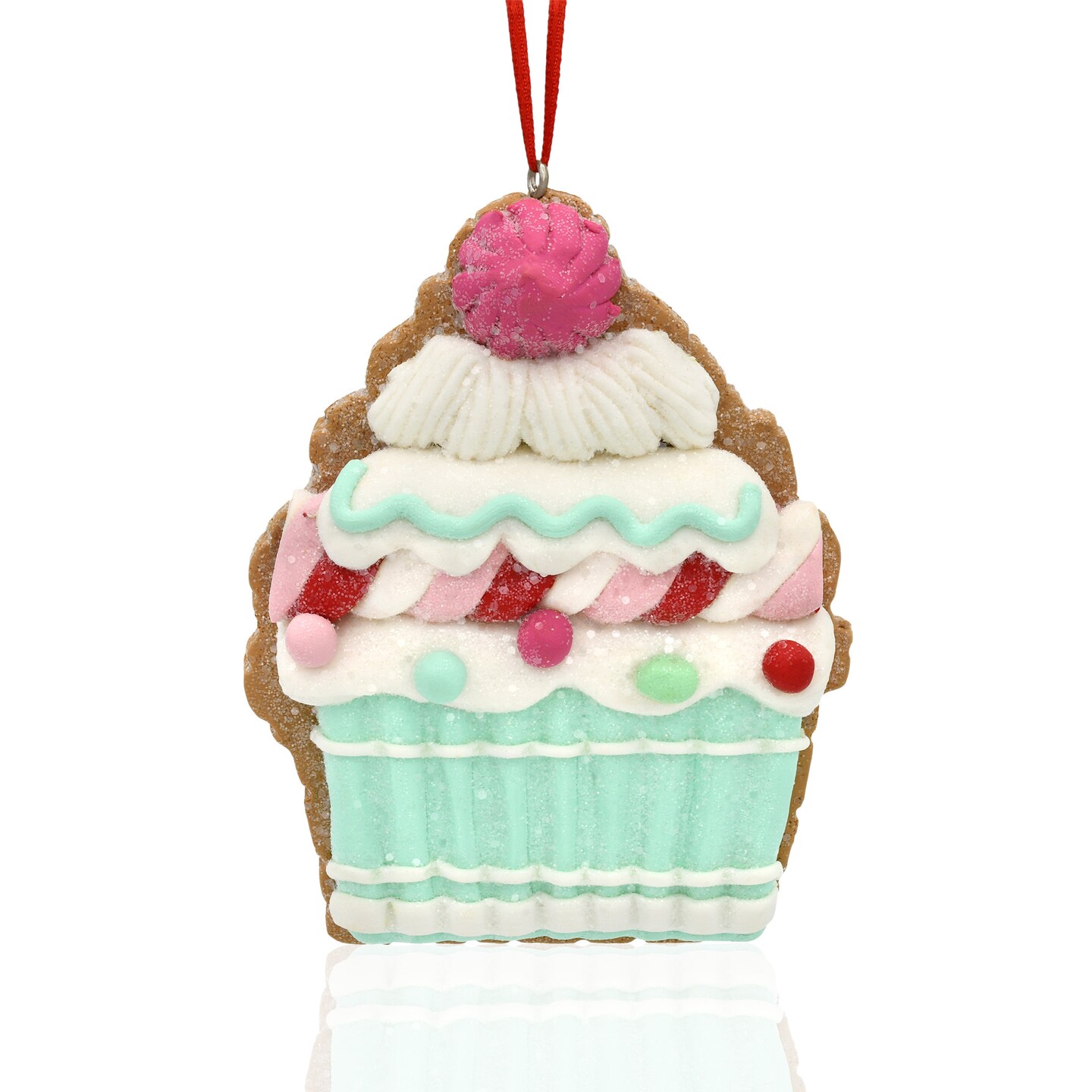 Frosted Clay Cupcake Christmas Ornaments – Blue, Pink, or Green Frosting