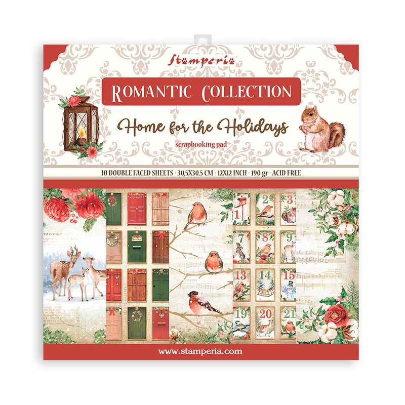 Romantic Home For The Holidays 12x12 Paper Pad - Stamperia