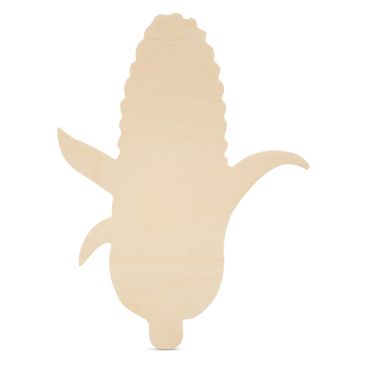 Corn on the Cob Wood Cutout 12"x9", Unfinished for Autumn Crafts | Woodpeckers