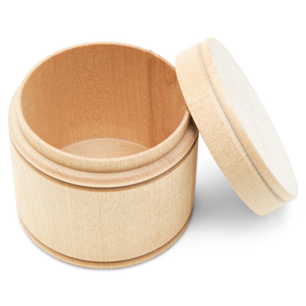 Wood Salt Box 2-3/4" Unfinished Boxes for Storage and Display | Woodpeckers