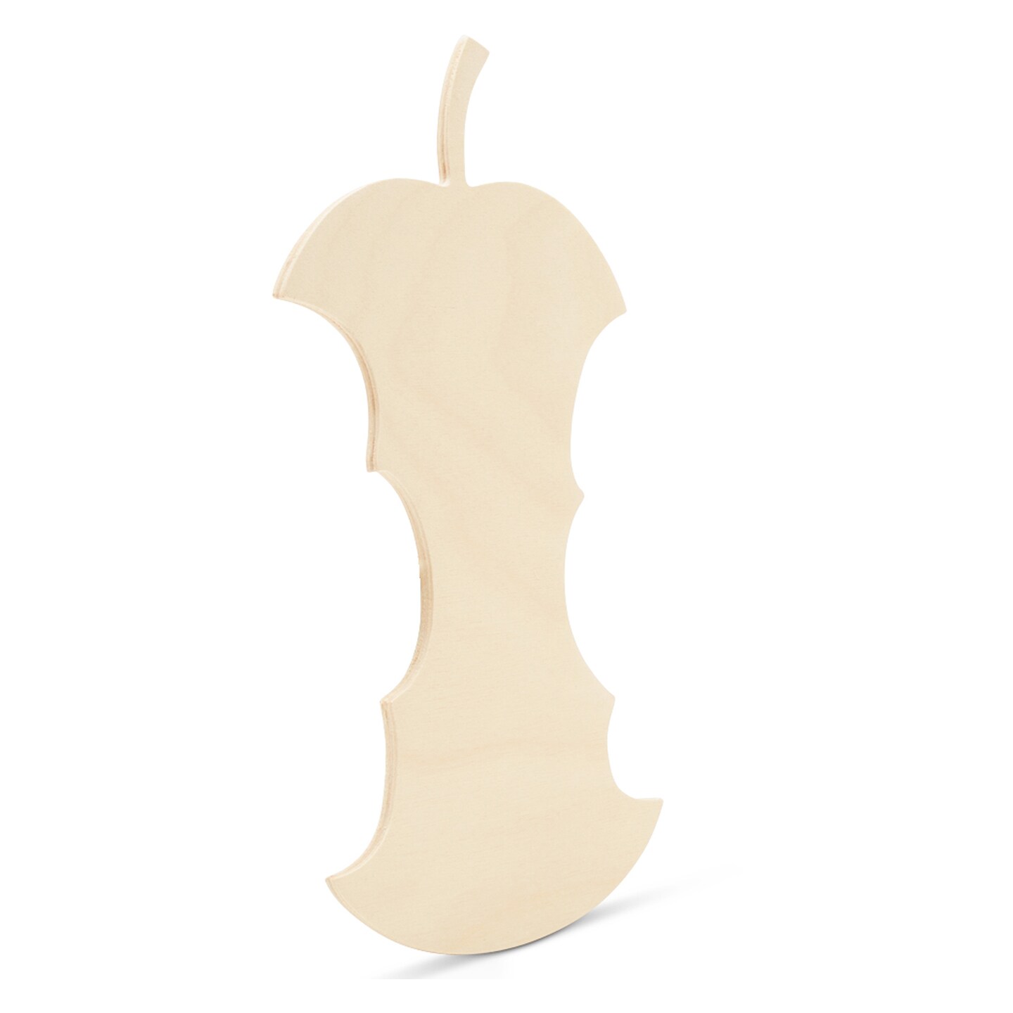 Apple Core Wood Cutout 12"x6-1/2", Unfinished Autumn Decor/Craft | Woodpeckers