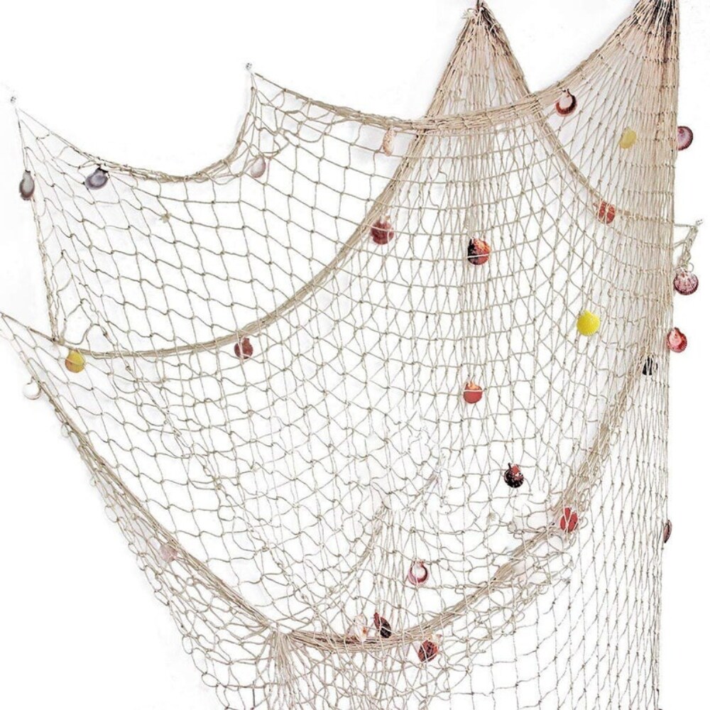 Fish Net Decoration Pirate Mermaid Hawaiian Party Ideas