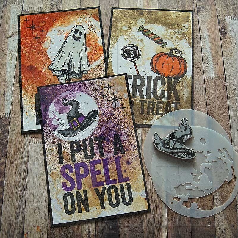 Moon Mask Tim Holtz Layering Stencil Set - Stampers Anonymous