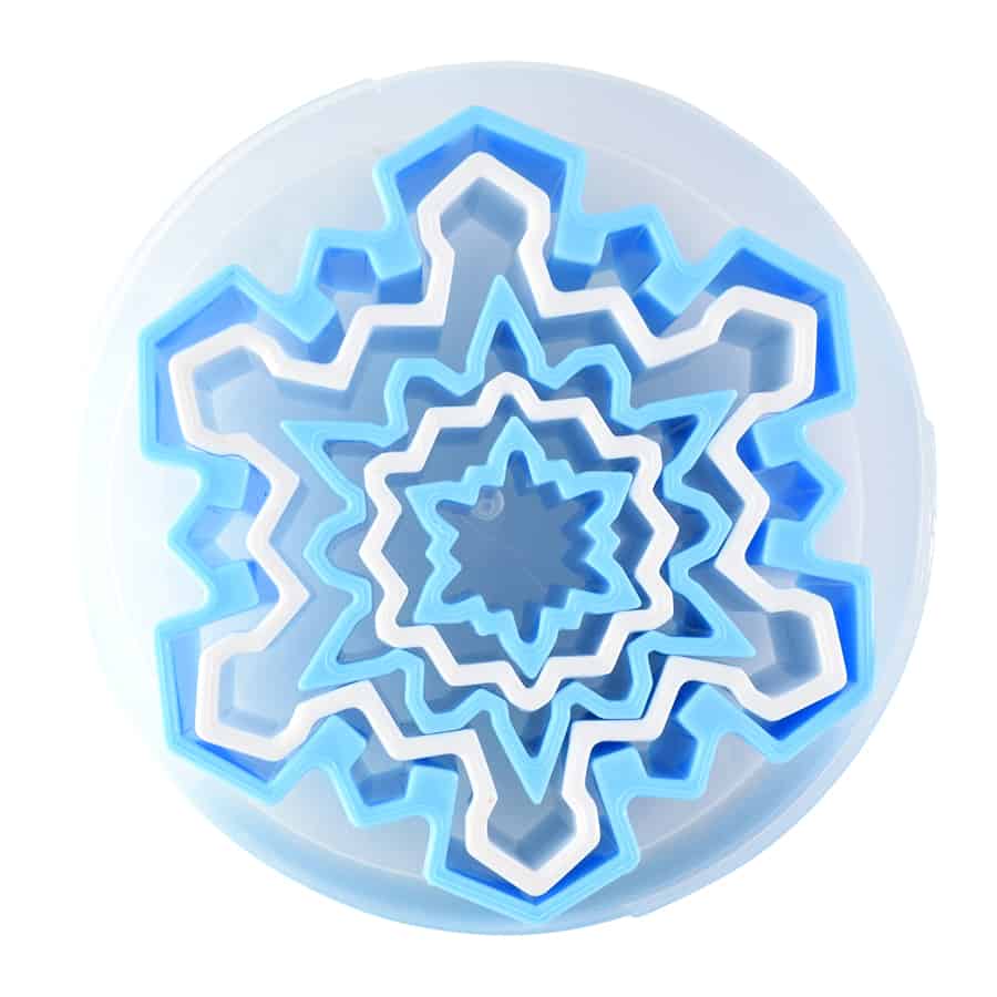 Snowflake Cutters Plastic S/5