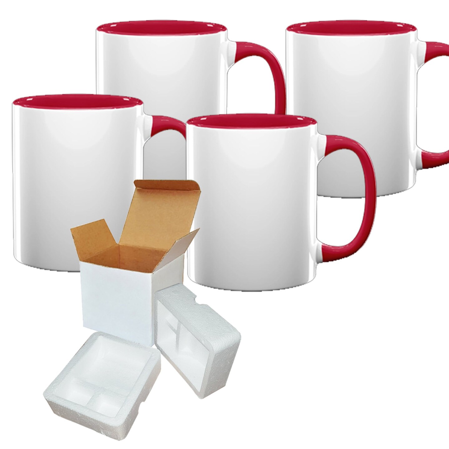 Sublimation Mug 11oz Red - Inside and Handle | SPM.082.096.020