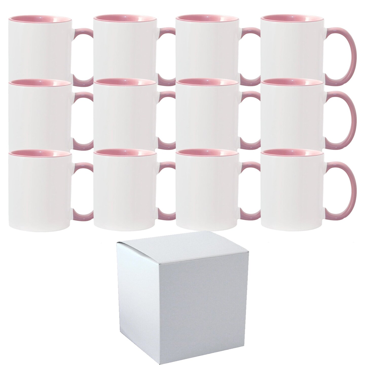 Printed White Sublimation Mugs (11 Oz.)