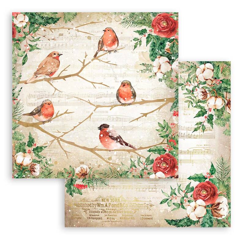 Romantic Home For The Holidays 12x12 Paper Pad - Stamperia