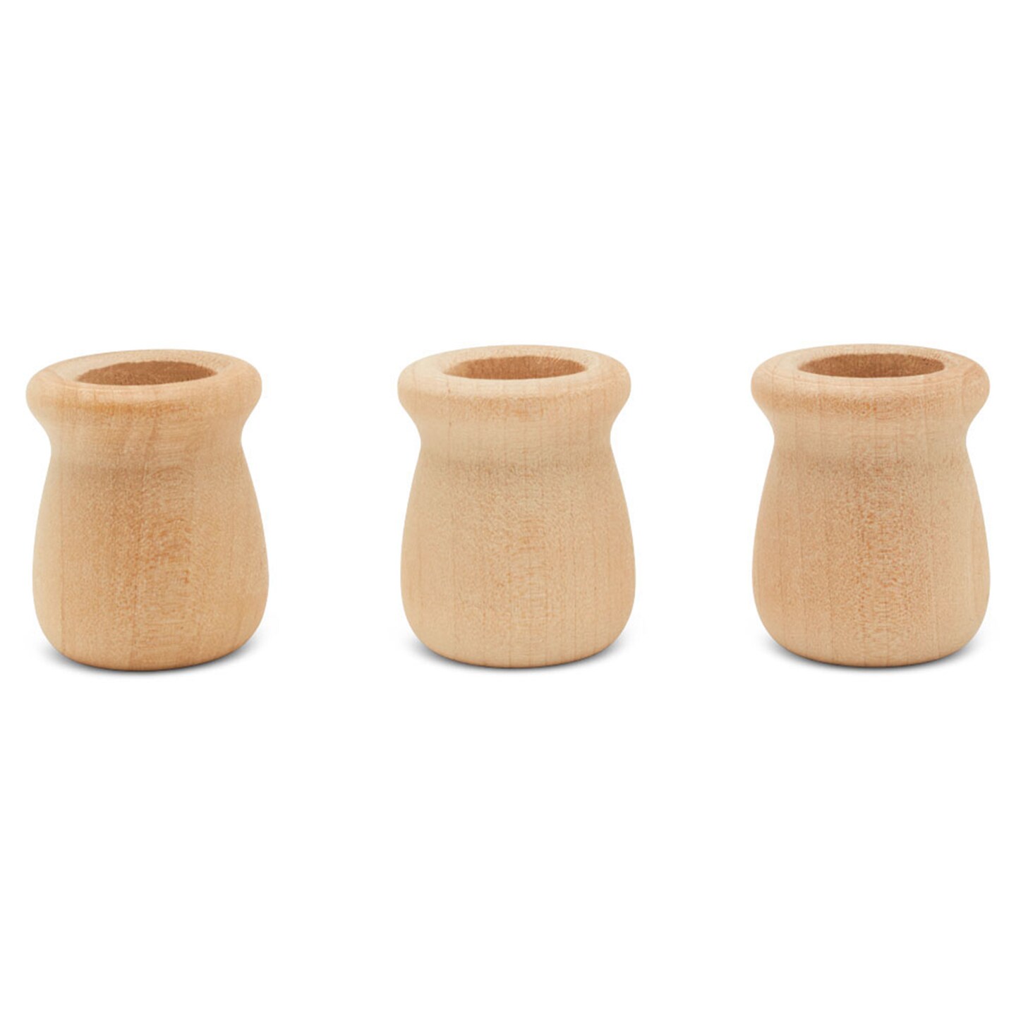 Bean Pot Candle Cups Multiple Sizes Available, Unfinished for Crafts | Woodpeckers