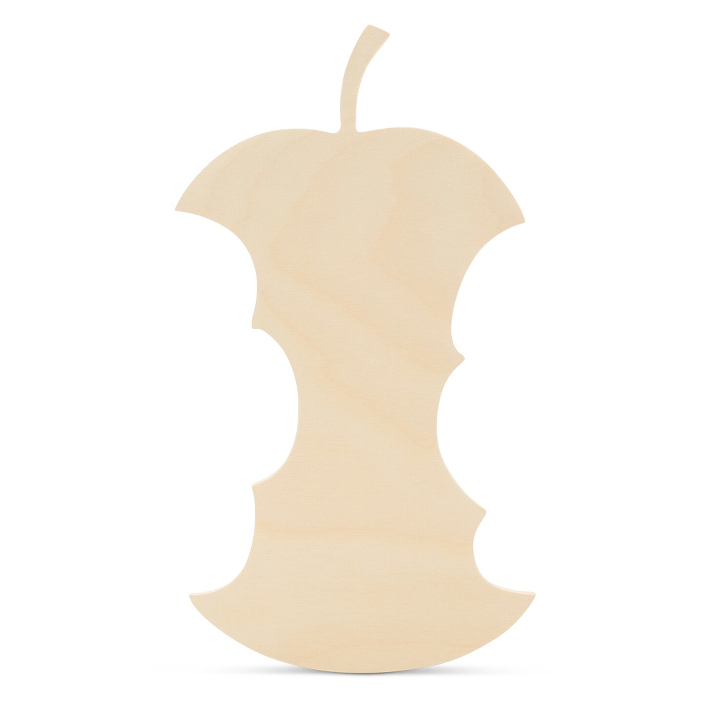 Apple Core Wood Cutout 12"x6-1/2", Unfinished Autumn Decor/Craft | Woodpeckers