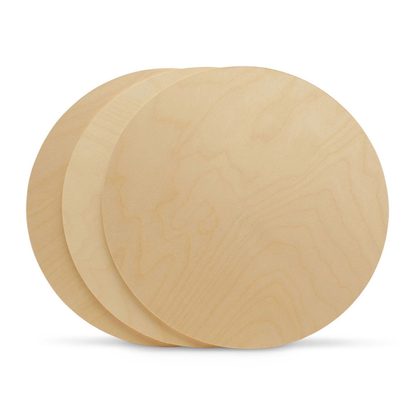 Wood Circles 22 inch, 2 Thicknesses, Unfinished Birch Sign Plaques | Woodpeckers