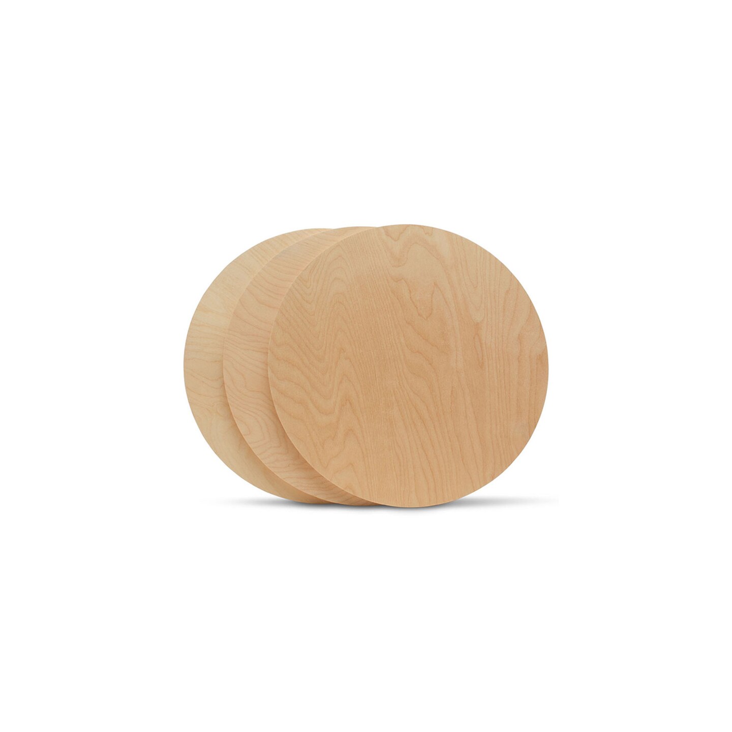 Wood Circles 13 inch, 3 Thicknesses, Unfinished Birch Sign Plaques | Woodpeckers