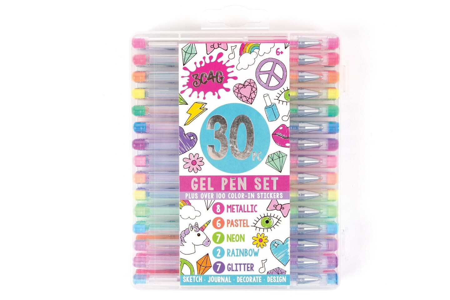 Gel Pens, Set of 30