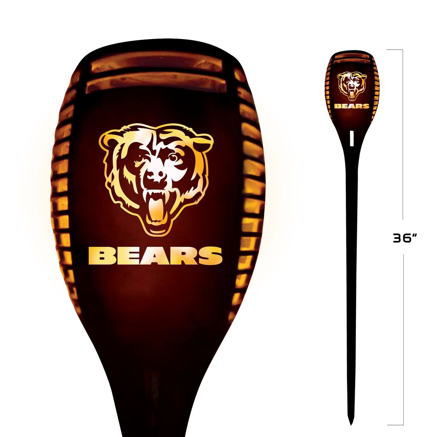 NFL Chicago Bears Team LED Solar Torch