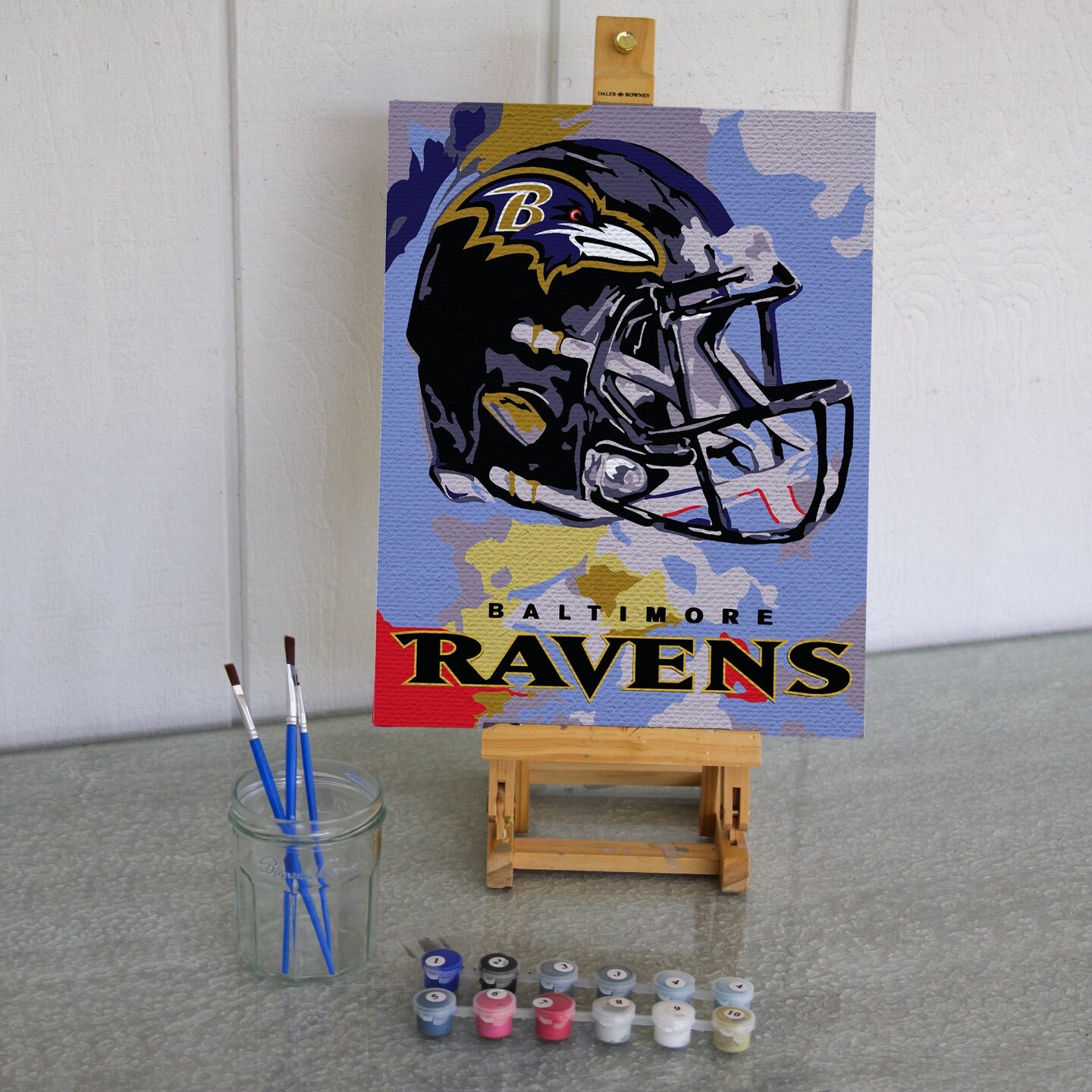 NFL Baltimore Ravens Team Pride Paint By Number Kit