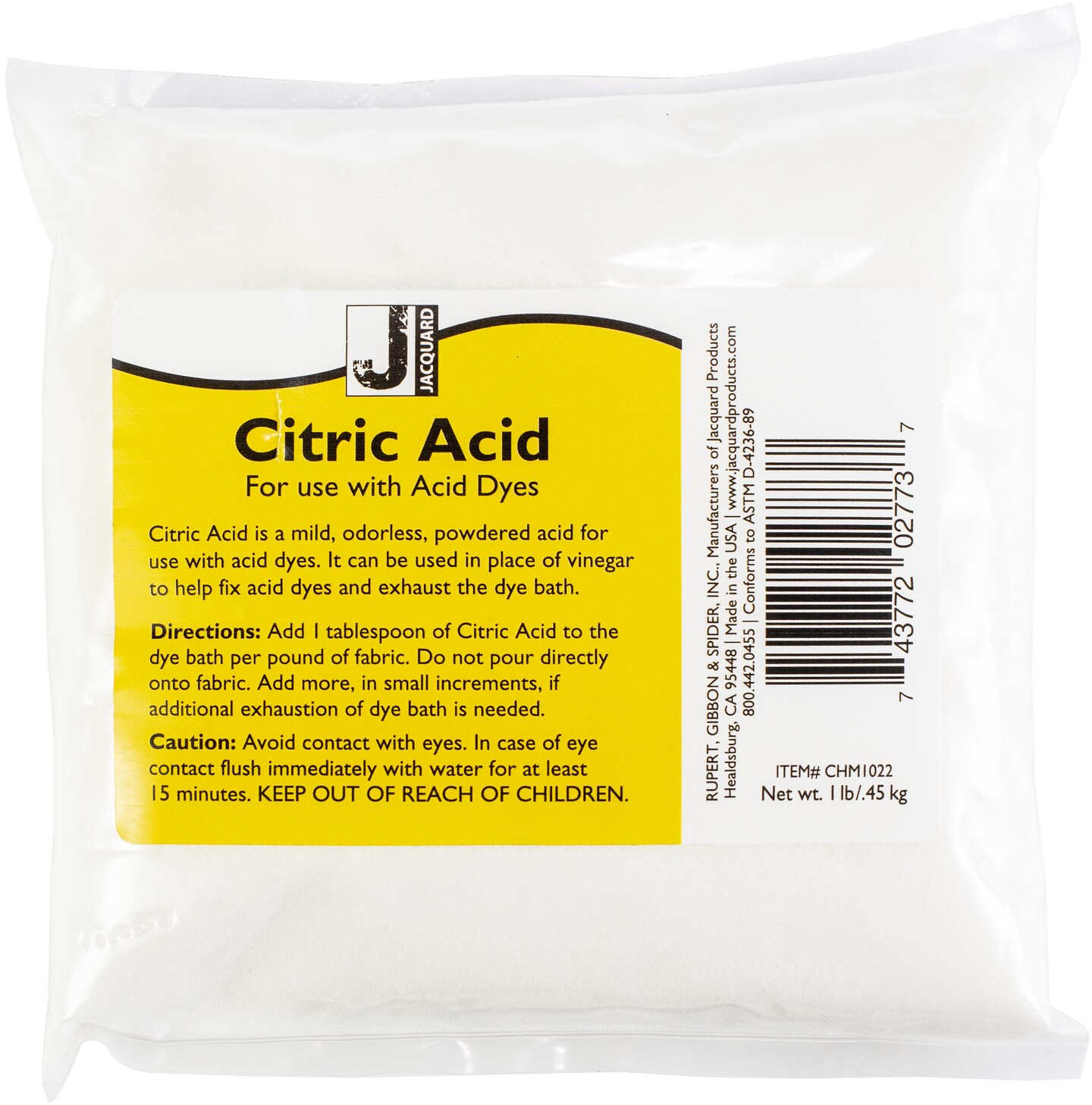 Jacquard Citric Acid 1lb-