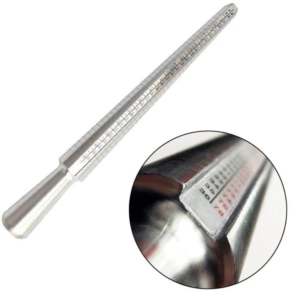 Metal Ring Sizer Measuring Tool – Ring Gauge for Men & Women, Accurate Jewelry Sizing Tool for Measuring Finger Sizes