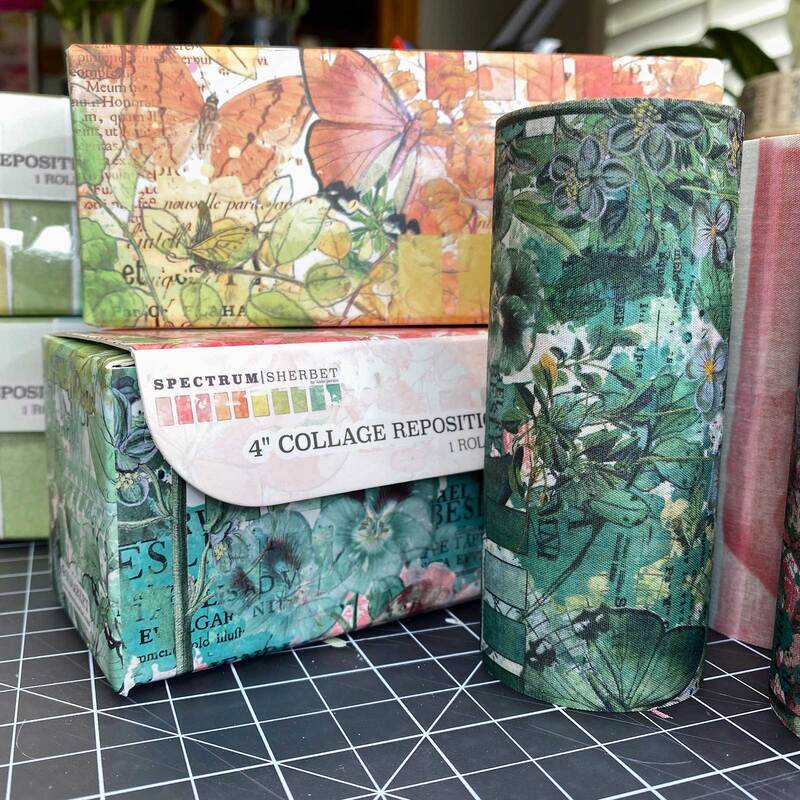 Spectrum Sherbet 4&#x22; Collage Fabric Tape - 49 And Market