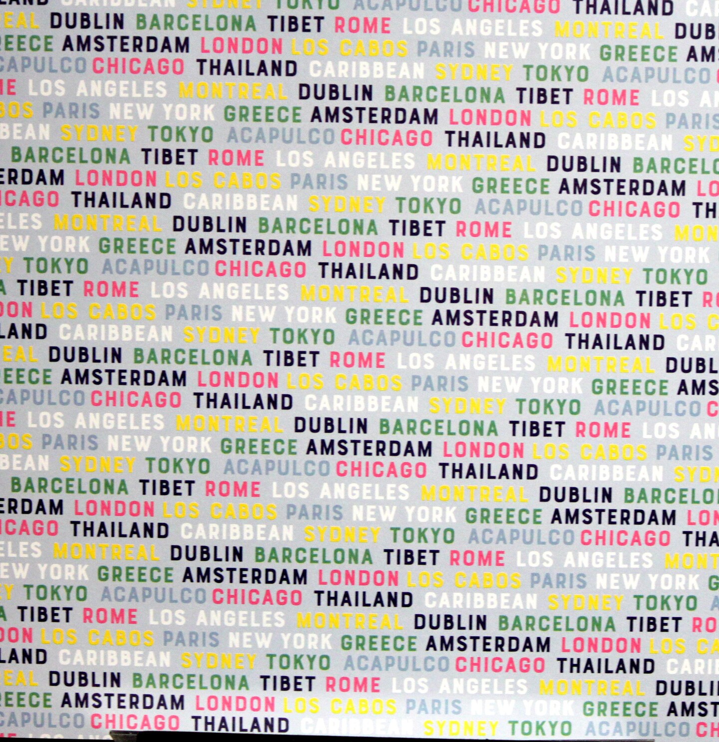 Craftsmart Born To Travel 12 x 12 Travel Destination Locations Lt. Cardstock Paper