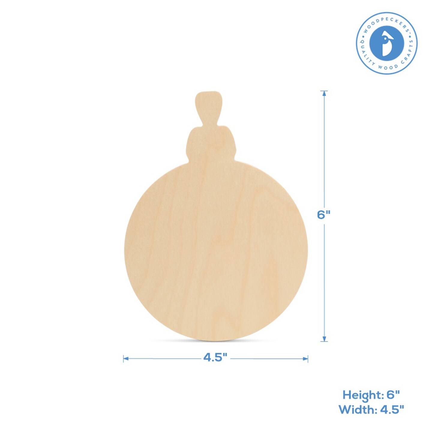 Christmas Ornament Wood Cutout Unfinished Multiple Sizes Available, Crafts & Décor | Woodpeckers