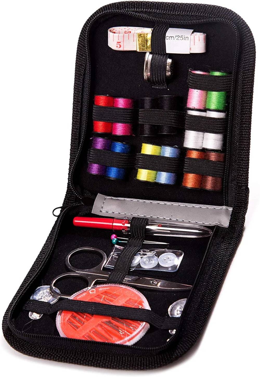 Portable Mini Travel Sewing Kits Storage Box Threads DIY Pin