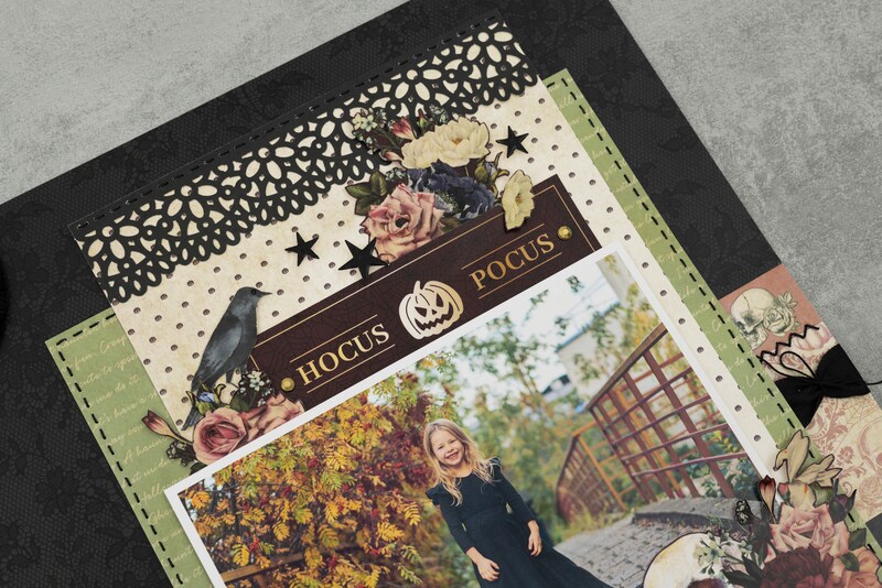 Floral Frights 12x12 Paper Pad - Die Cuts With A View