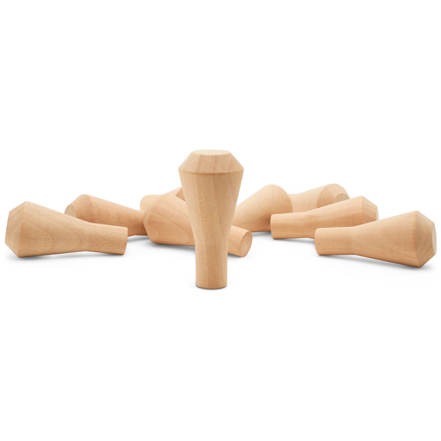 Wooden Smokestacks, Multiple Sizes Available, Unfinished Wood Train Part for Crafts | Woodpeckers