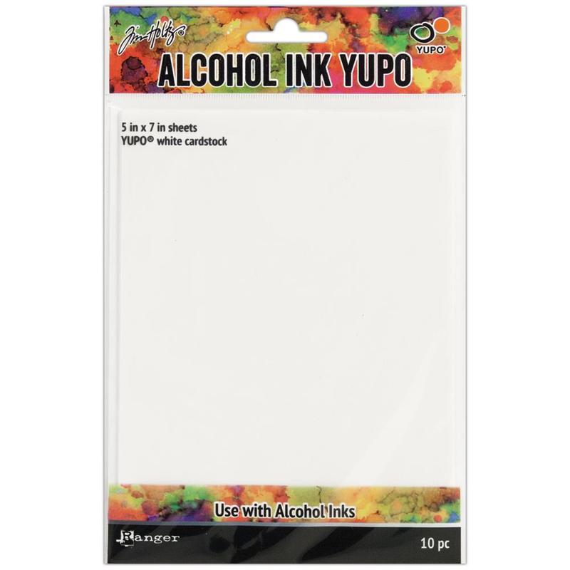 Tim Holtz Alcohol Ink White Yupo Paper - 5&#x22;x7&#x22;