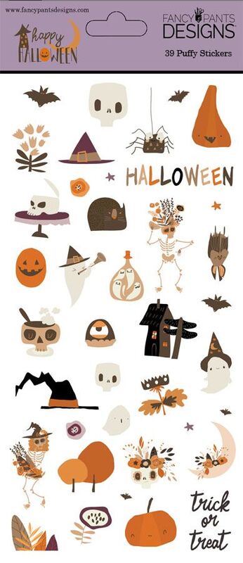 Happy Halloween Puffy Stickers - Fancy Pants Designs