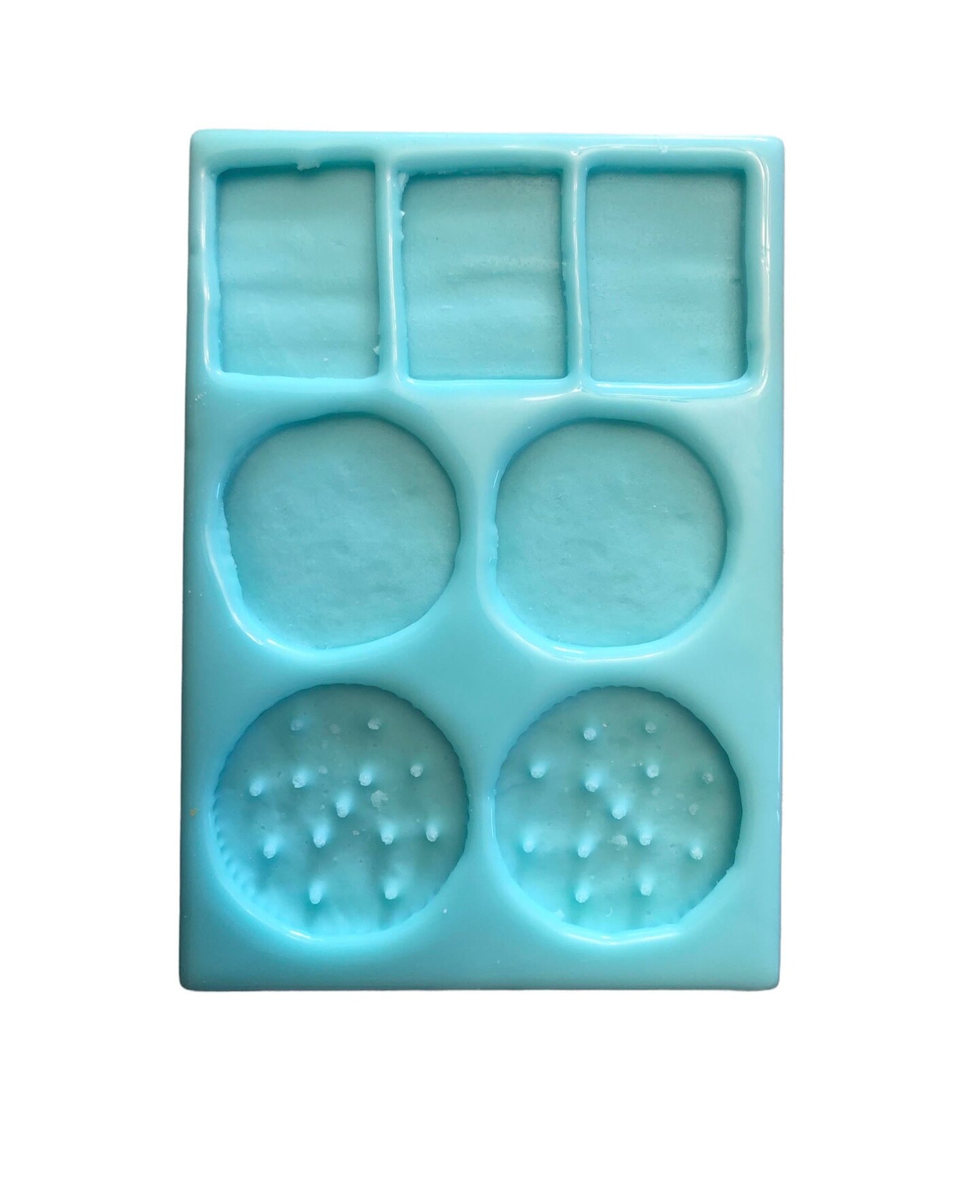 7pc Snackable Sandwich Components Shapes Silicone Mold| Dessert Shape Silicone Mold| Soap| Candle | Mold for Wax| Mold for Resin