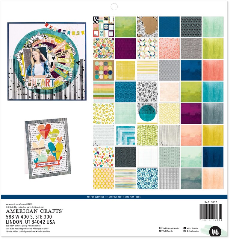 Print Shop 12x12 Paper Pad - Vicki Boutin