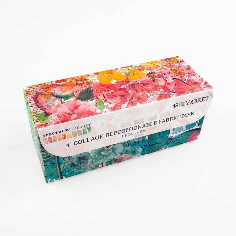 Spectrum Sherbet 4&#x22; Collage Fabric Tape - 49 And Market