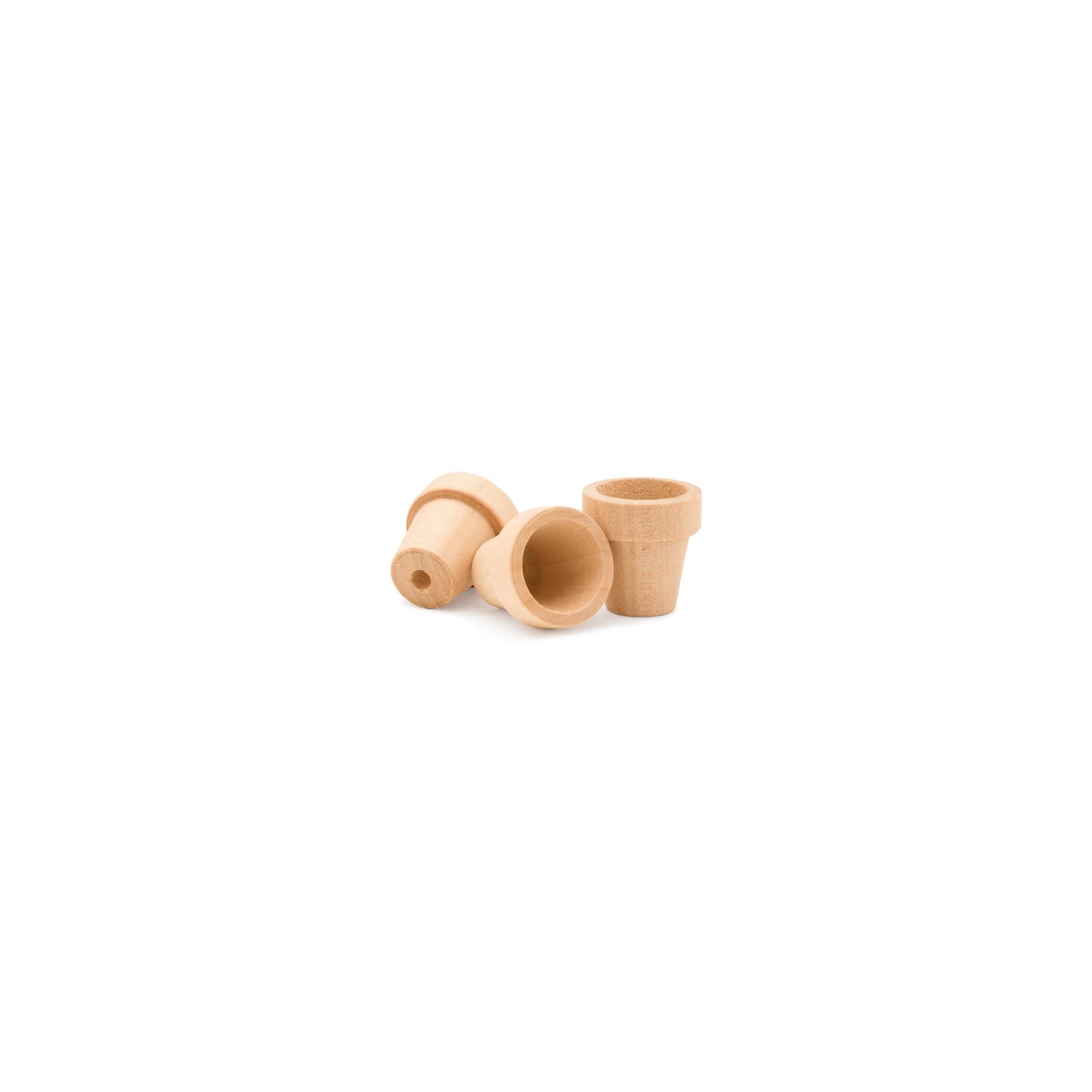Small Craft Flower Pot, Multiple Sizes Available, Unfinished Wooden Flower Pot to Paint | Woodpeckers