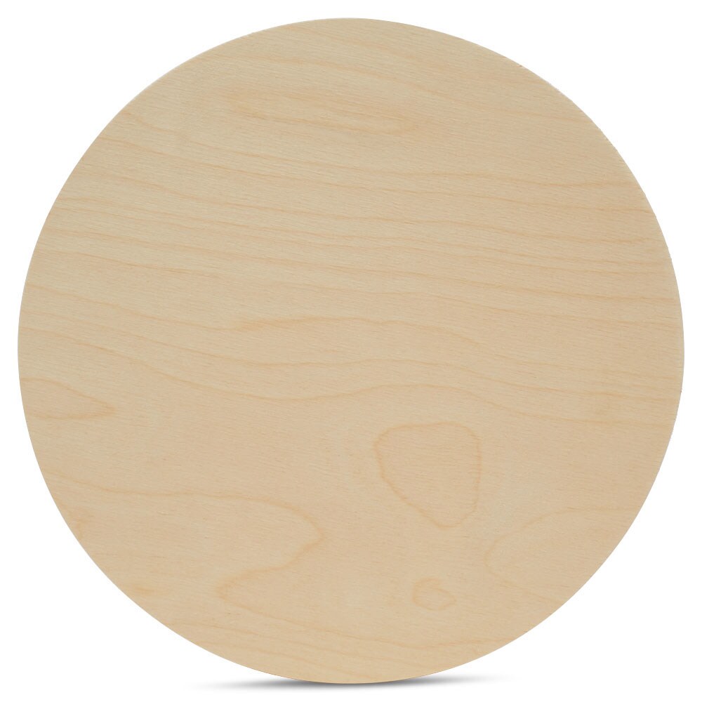 Wood Circles 30 inch, 2 Thicknesses, Unfinished Birch Sign Rounds | Woodpeckers
