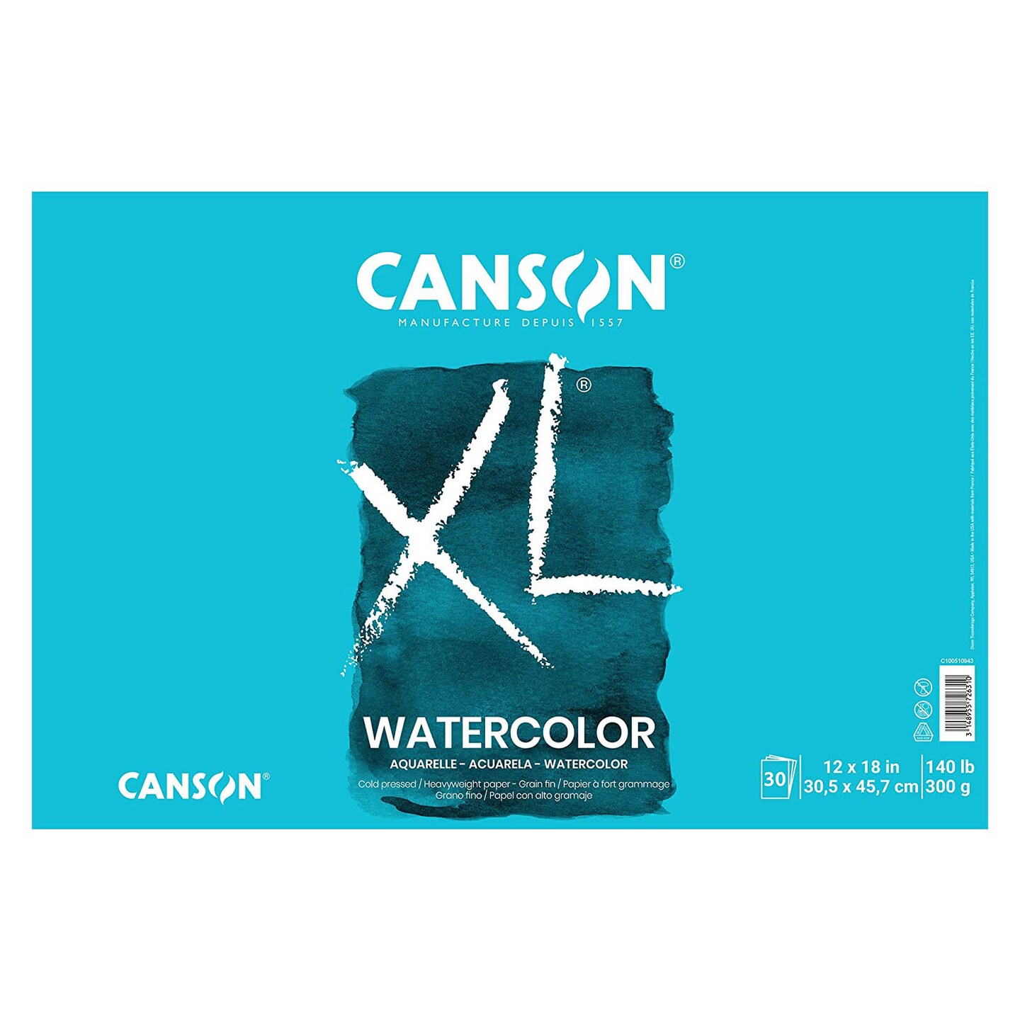 Canson XL Medium Cold Press Watercolor Paper - 22 x 30, Hobby Lobby