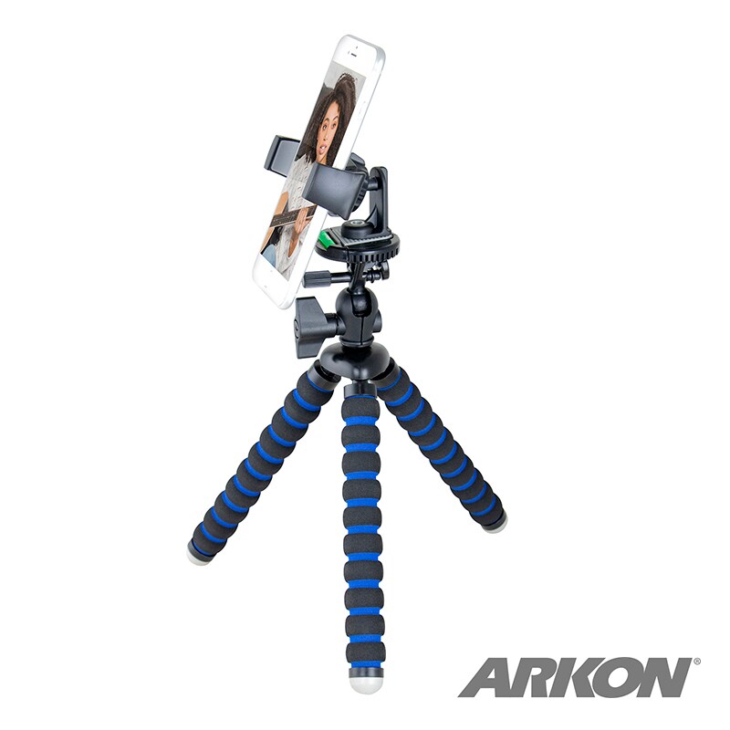 Arkon Mounts MG5TRIXL Mobile Grip 5 Tripod Phone Mount for iPhone 13 12 11 Galaxy S22 S21 Note 20
