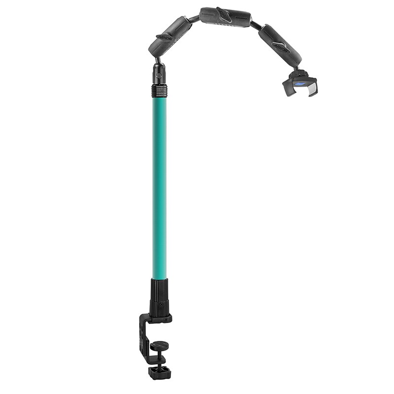 Arkon Mounts CLAMPRV29TL Desk Table Clamp Phone or Camera Stand with Teal Extension Pole