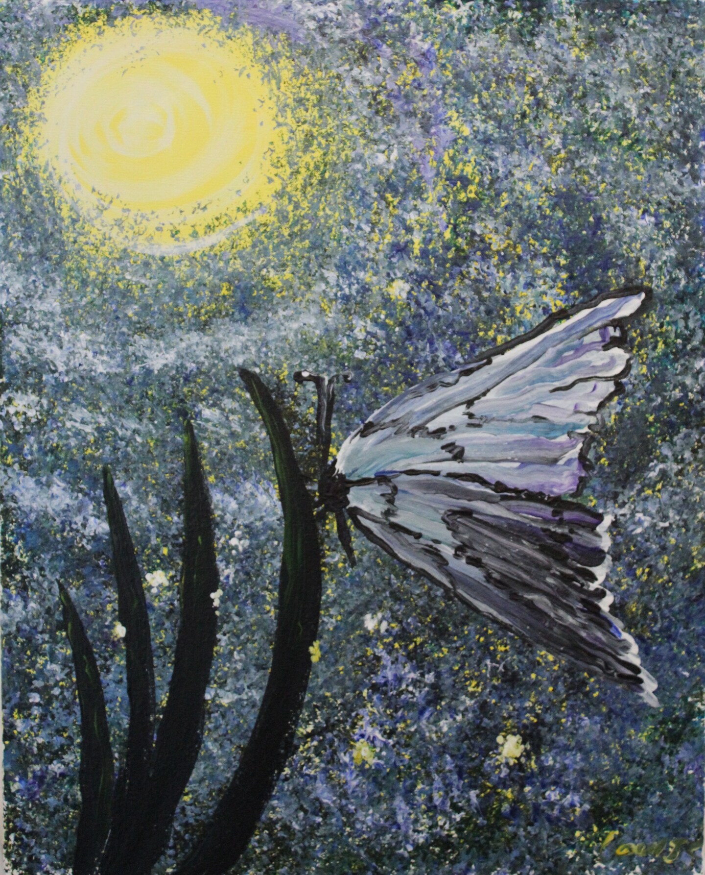 Paint Kit - Butterfly Tranquility Acrylic Painting Kit &#x26; Video Lesson, DIY Craft, Painting Gift Set, Beginner Painting, Paint At Home, Paint Party