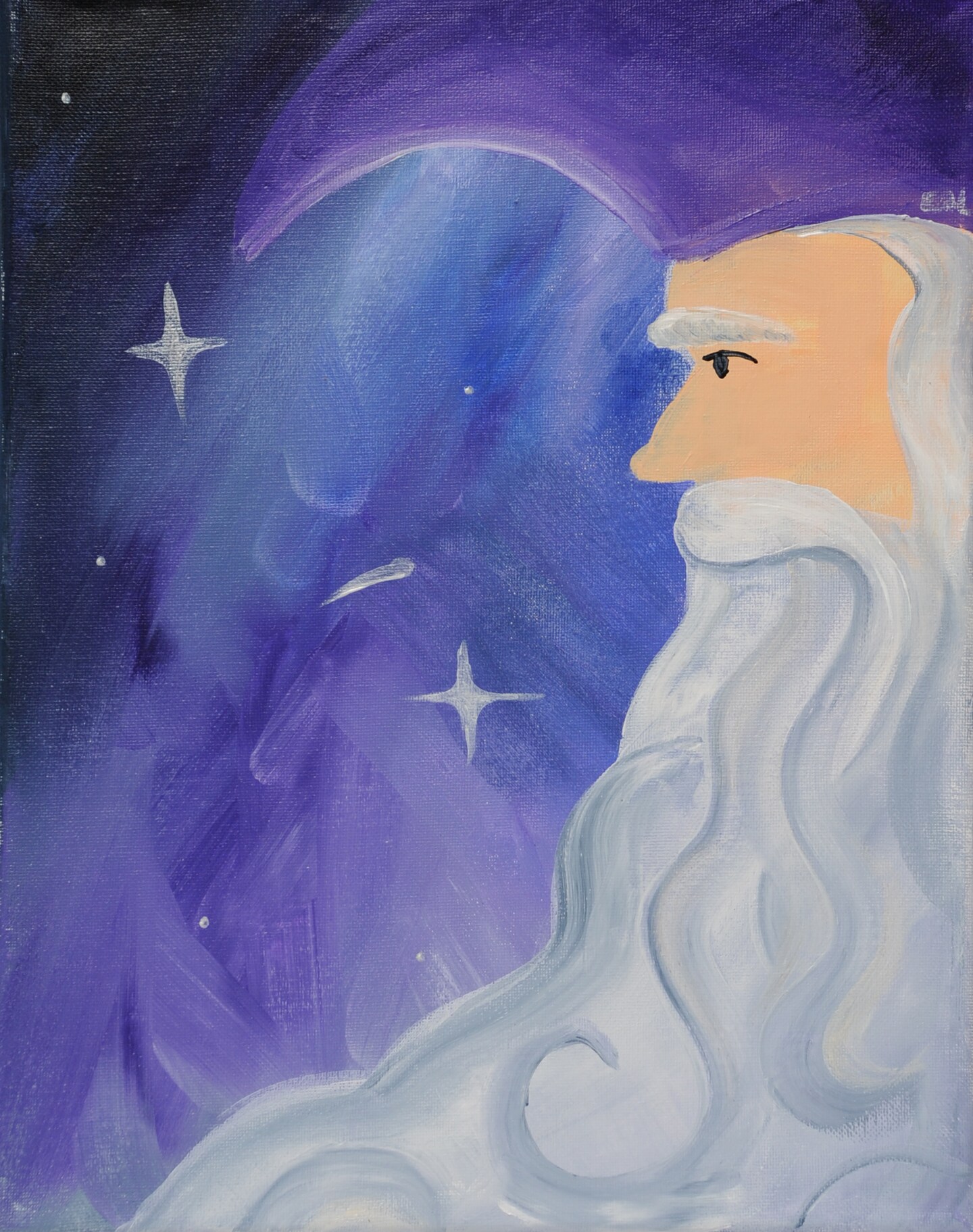 Paint Kit - Merlin&#x27;s Wizardry Acrylic Painting Kit &#x26; Video Lesson - Paint &#x26; Sip At Home - Paint Party