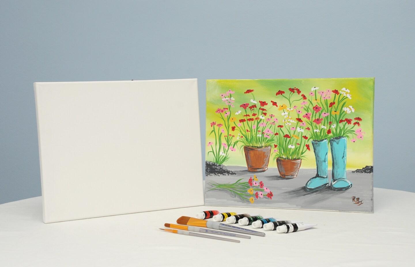 Paint Kit - Sowing The Seeds Acrylic Painting Kit &#x26; Video Lesson - Paint and Sip At Home - Paint Party