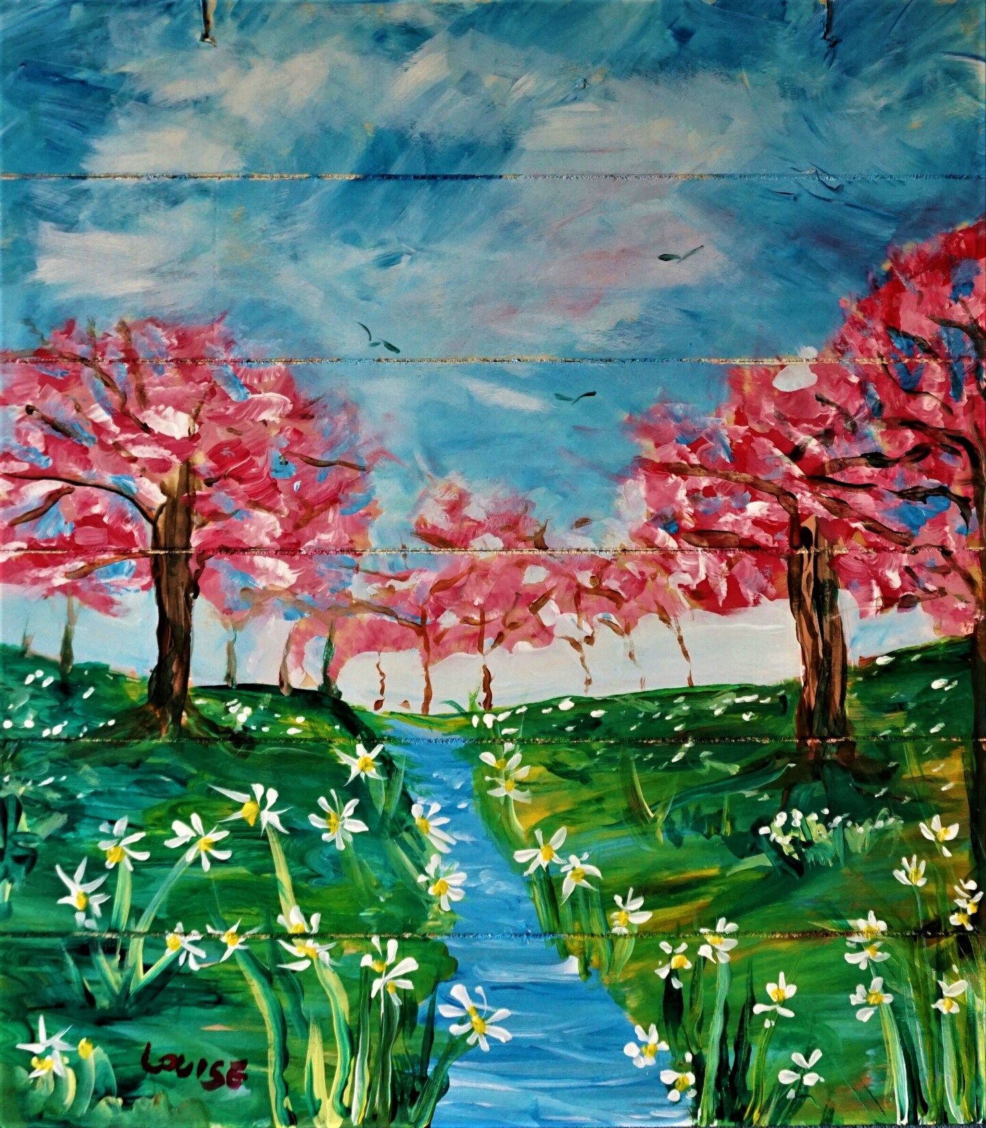 Paint Kit - Springtime Delight Acrylic Painting Kit & Video Lesson, DIY Craft, Art Gift Set, Paint At Home, Beginner Painting, Paint Party