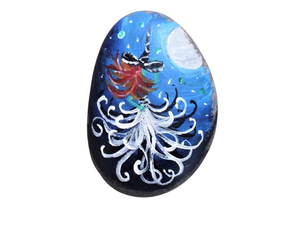 Paint Kit - Rhiannona's Mystical Flight Rock Painting Kit & Video Lesson - Rock Art - Garden Decor