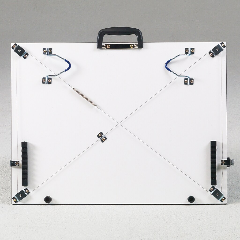 Pro-Draft Parallel Straightedge Board w/Easy-Fold Legs, White, 16" x 21"