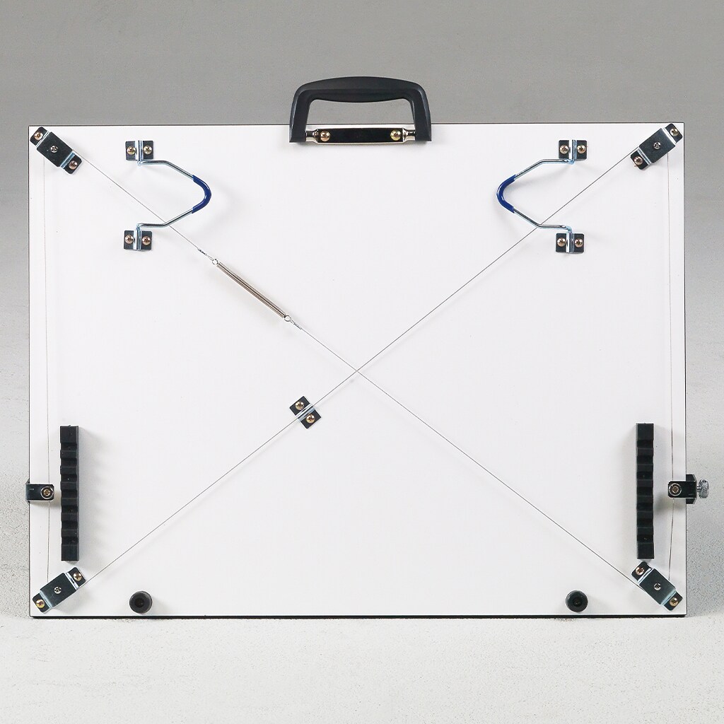 Pro-Draft Parallel Straightedge Board w/Easy-Fold Legs, White, 20" x 26"