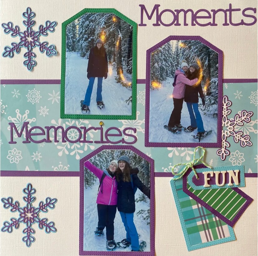 Photo Dies Kit 37 Nested Tag Dies with embossed stitching on the