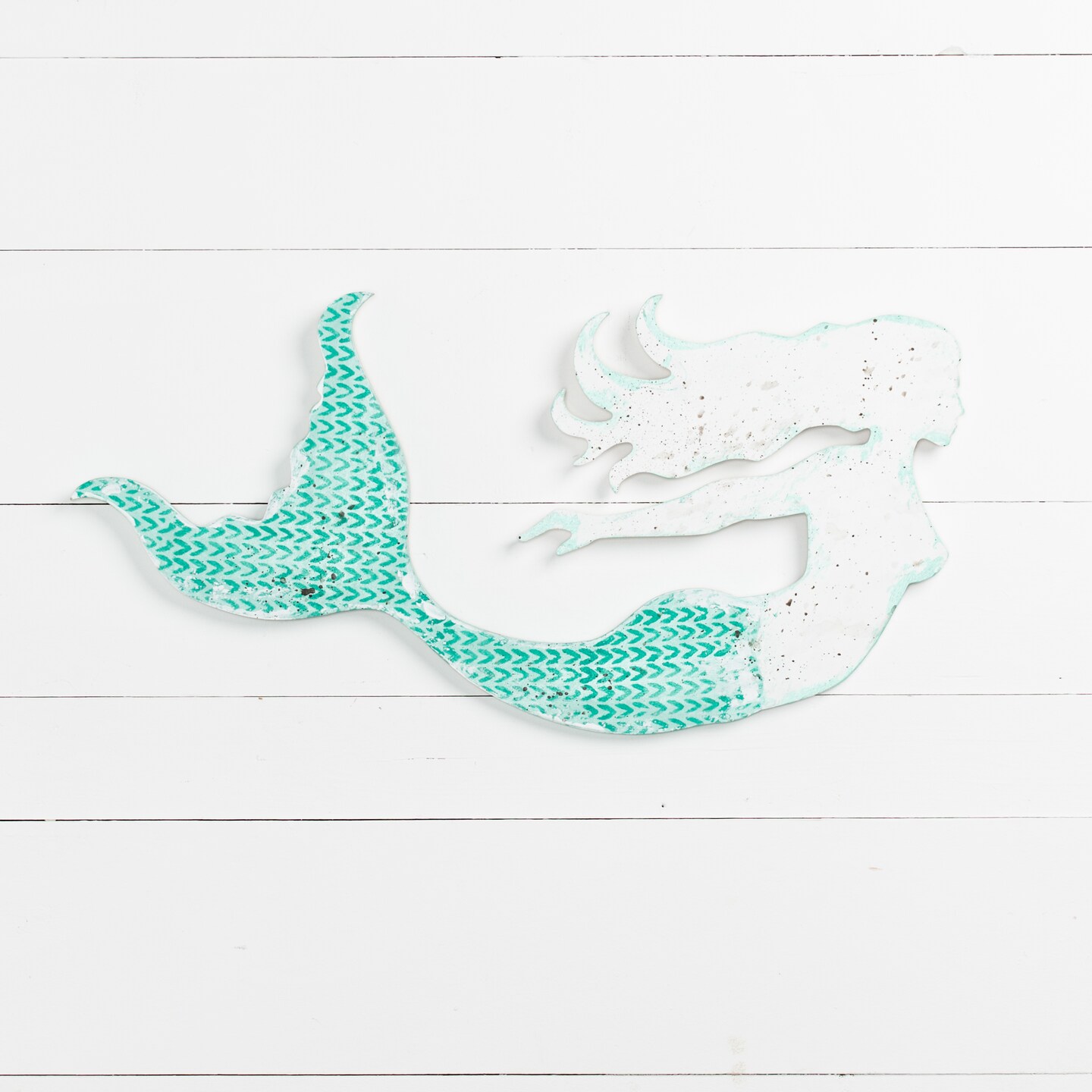 25 in. Unfinished Wooden Mermaid