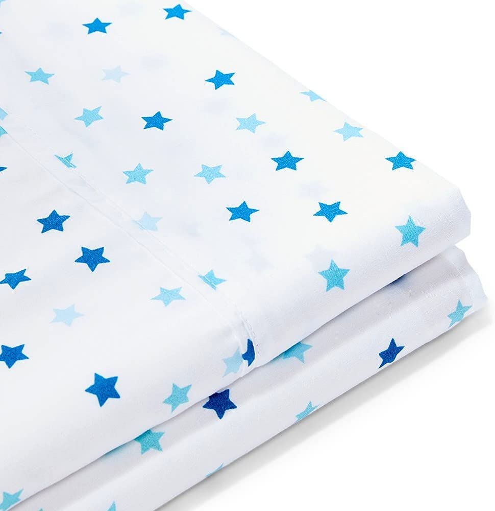 American Home Collection Stars Bedding Sheets & Pillowcases Set Brushed Microfiber Wrinkle Free Sheet Set