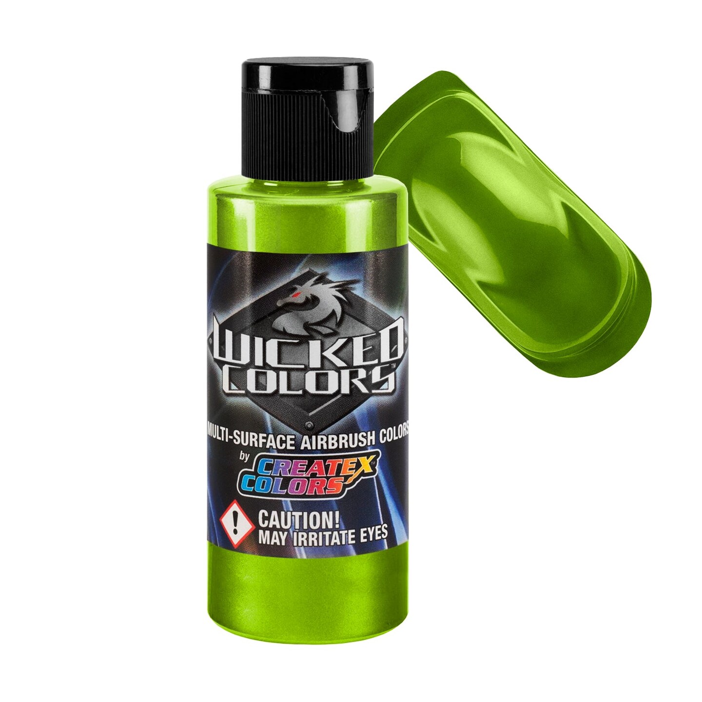 Lime Green Wicked Pearlized Colors Airbrush Paint, 2 oz