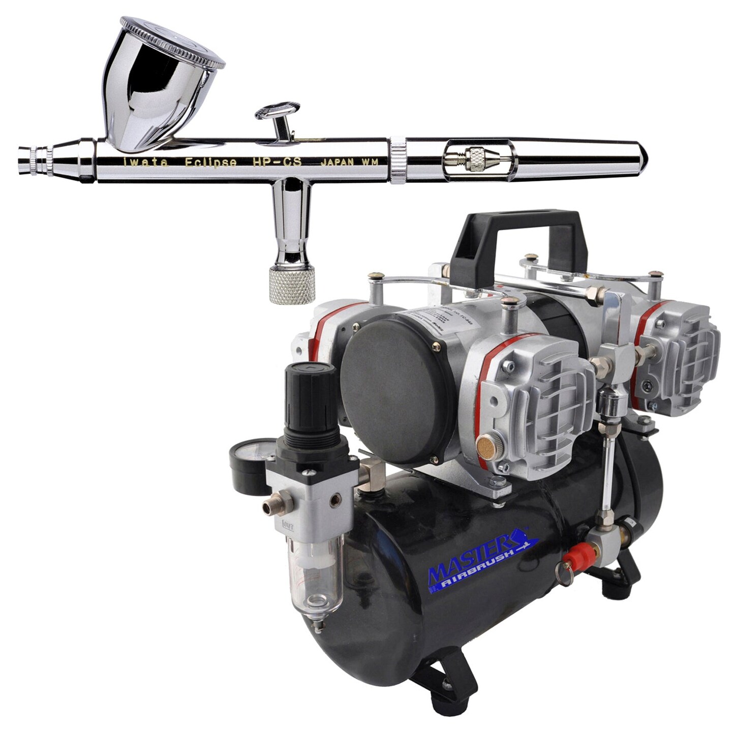 Iwata Eclipse HPCS 4207 DualAction Airbrush Kit with High Performance